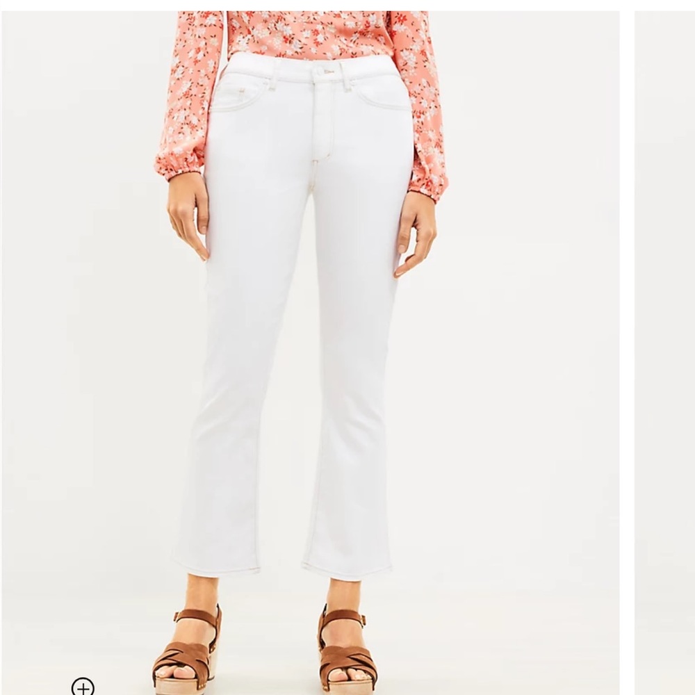 New with tags Loft White Cropped Jeans